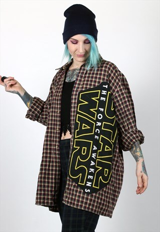 STAR WARS REWORKED VINTAGE PLAID SHIRT