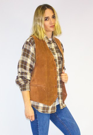 VINTAGE SUEDE WAISTCOAT