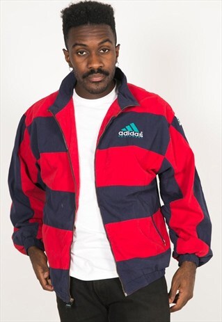 VINTAGE 80'S USA ADIDAS SHELL SPORT JACKET / S0063