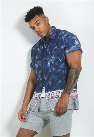 VINTAGE 80S HAWAIIAN SHORT SLEEVE SHIRT / S6818