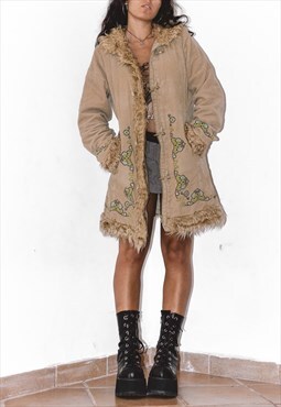 Vintage Abstract Embroidery Penny Lane Jacket