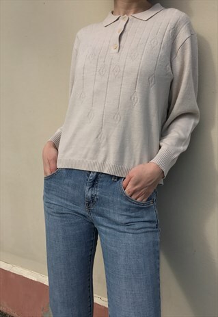 80S WOOL BLEND SWEATER