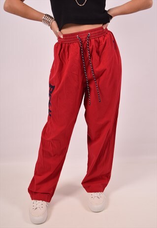 VINTAGE POLO RALPH LAUREN TRACKSUIT TROUSERS RED