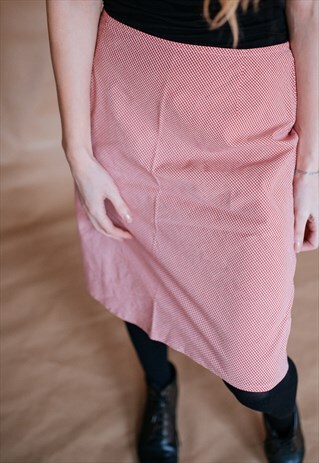 VINTAGE 90S MIDI CHECKERED SKIRT