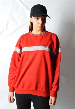 VINTAGE 90S RED ADIDAS SWEATSHIRT