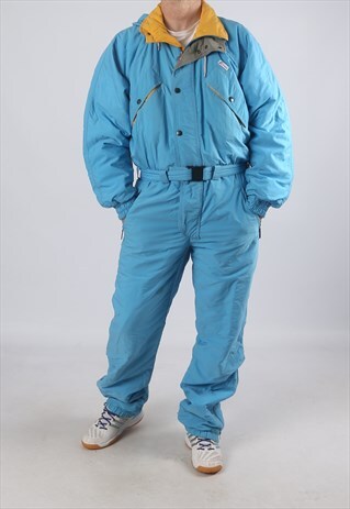 VINTAGE K-WAY FULL SKI SUIT SNOW SPORTS M 40 - 42" (H4K)
