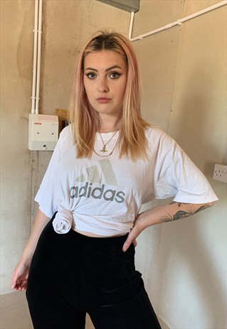 VINTAGE ADIDAS SPELLOUT TREFOIL T-SHIRT