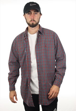 VINTAGE RALPH LAUREN CHECK LONG SLEEVE SHIRT