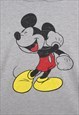 VINTAGE 90'S DISNEY HOODIE MICKEY MOUSE PULLOVER GREY LARGE