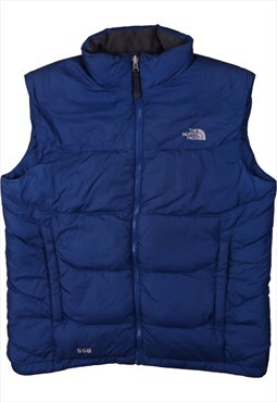 Vintage 90's The North Face Gilet Puffer Vest 550 Blue