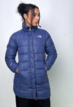 Navy Blue y2ks The North Face 600 Series Puffer Jacket Coat