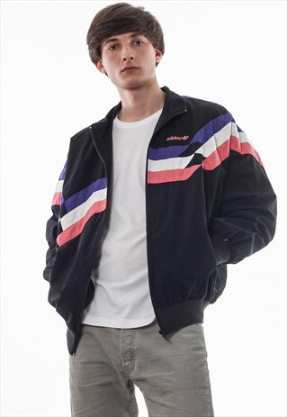 VINTAGE ADIDAS ORIGINALS TRACKSUIT 90S BLACK PINK PURPLE