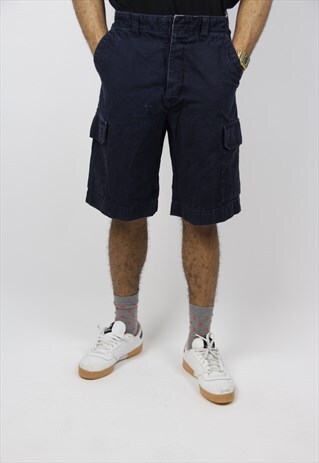 VINTAGE CARGO NAVY SHORTS
