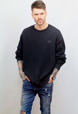1990'S VINTAGE NIKE SWEATSHIRT IN BLACK