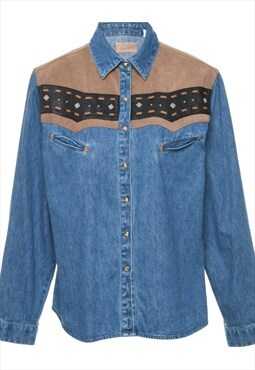 Vintage Wrangler Denim Shirt - L