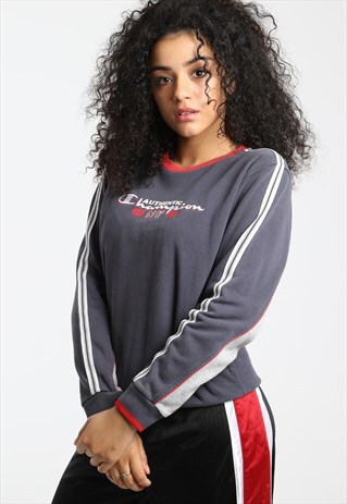 90S CHAMPION EMBROIDERED SPELL OUT SWEATSHIRT