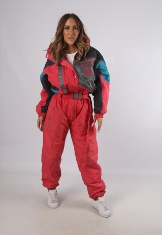 VINTAGE BRUGI FULL SKI SUIT SNOW SPORTS UK L 14 (93I)