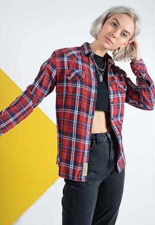 VINTAGE LEVI'S WESTERN CHECKED SHIRT