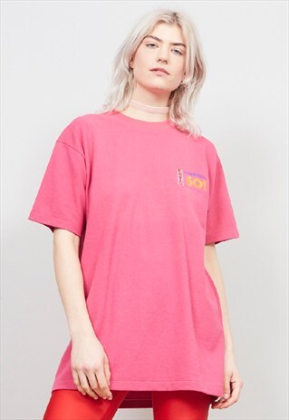 VINTAGE 80'S LEVI'S 501 PINK T-SHIRT