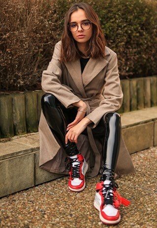 BELTED JERSEY DUSTER COAT
