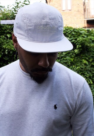 VINTAGE ADIDAS ORIGINALS WHITE NMD 5 PANEL CAP