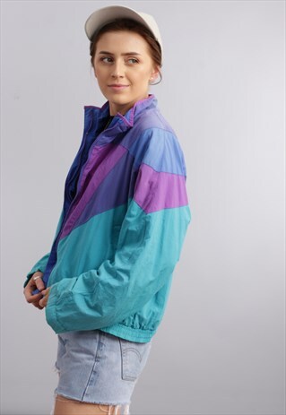 VINTAGE OVERSIZED PATTERNED BOMBER JACKET Z32