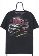 VINTAGE NASCAR TRUEX JR GRAPHIC BLACK TSHIRT MENS