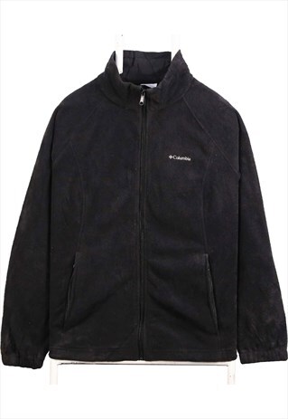 VINTAGE 90'S COLUMBIA FLEECE JUMPER FULL ZIP UP FLUFFY WARM