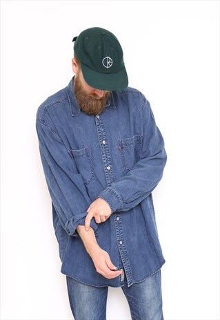VINTAGE LEVI'S BLUE COTTON SHIRT