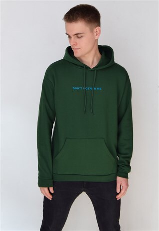 GREEN DON'T BOTHER ME (BLUE) HOODIE