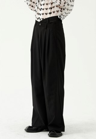 KALODIS CASUAL LOOSE WIDE-LEG TROUSERS