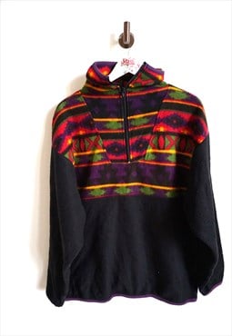 Vintage Fleece Jumper Pullover Sweater Sweatshirt Run Jacket