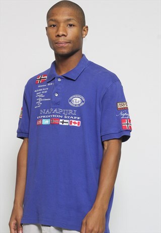 VINTAGE NAPAPIJRI LOGO POLO SHIRT