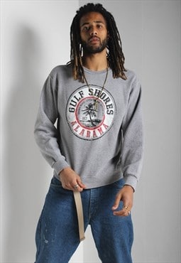 Vintage Alabama Graphic Sweatshirt Grey