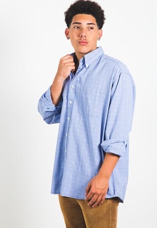 VINTAGE 80S TOMMY HILFIGER CLASSIC SHIRT / S4348