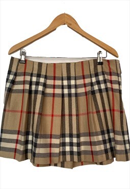 Burberry vintage nova check camel Scottish skirt. S