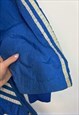 VINTAGE ADIDAS BLUE LONG COAT JACKET FOOTBALL XL