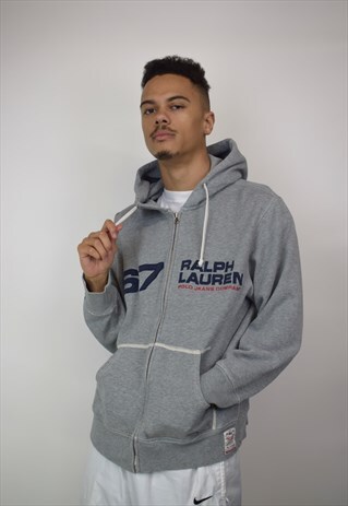 VINTAGE 90'S RALPH LAUREN ZIP UP HOODIE