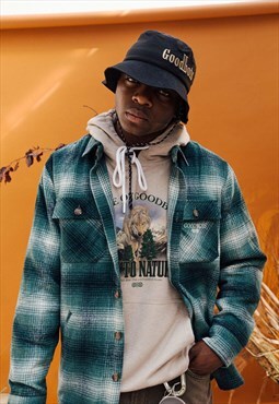 Trademark flannel overshirt green