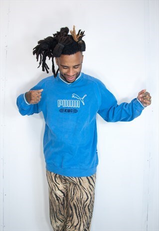 VINTAGE PUMA KING EMBROIDED SWEATSHIRT