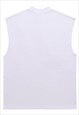 EYE PRINT TANK TOP SURFER SLEEVELESS TEE RETRO PUNK VEST TOP