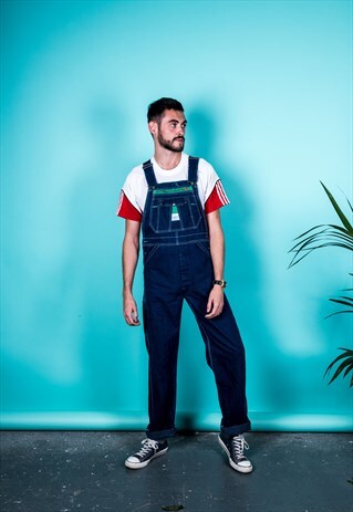 VINTAGE LIBERTY DUNGAREES IN BLUE DENIM