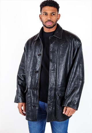 VINTAGE BARBOUR LEATHER JACKET AWJ87