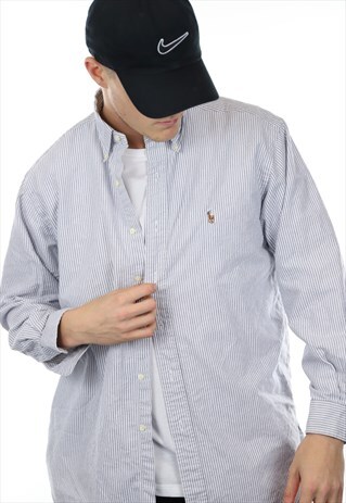 VINTAGE RALPH LAUREN STRIPED SMALL LOGO SHIRT