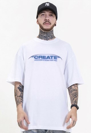 BACK PRINTING CASUAL LOOSE T-SHIRT