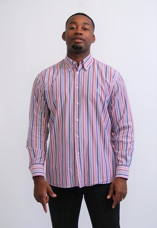 VINTAGE POLO RALPH LAUREN CANDYSTRIPE LONG SLEEVE SHIRT