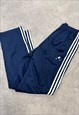 ADIDAS TRACK PANTS ELASTICATED WAIST JOGGERS 