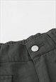 CARGO POCKET SKATER SHORTS PREMIUM UTILITY PANTS IN BLACK