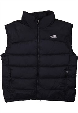 Vintage 90's The North Face Gilet Nuptse Puffer Full Zip Up
