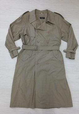 90's Vintage Yves Saint Laurent Trench Coat Beige